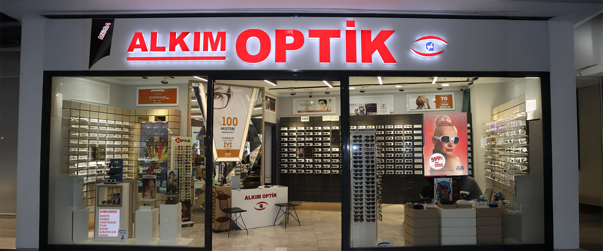 Alkım Optik Mağazalarımız